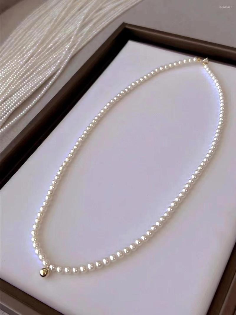 Chains High Chic Fresh Water 4-5mm Near Round Choker White Genuine Pearls Necklaces For Women Holidays Presents
Chains High Chic Fresh Water 4-5mm Near Round Choker White Genuine Pearls Necklaces For Women Holidays Presents