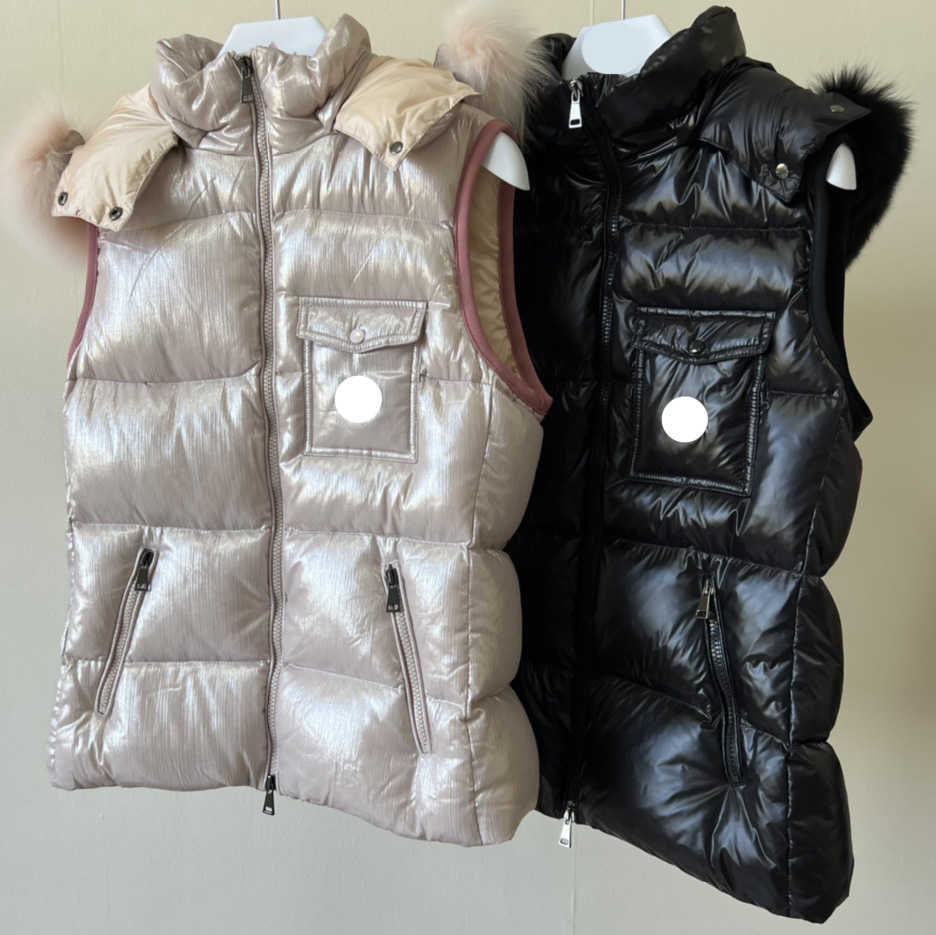 Balabio designer women's vest down jacket embroidered badge winter coat warm fur collar maya women long vest size /2/3/4, Black
Balabio designer women's vest down jacket embroidered badge winter coat warm fur collar maya women long vest size /2/3/4, Black