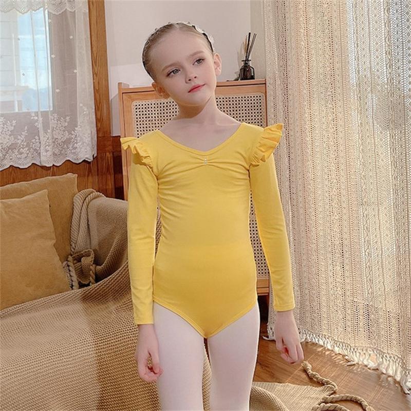 Stage Wear Wholesale High Quality Cotton Spandex Flutter Long Sleeve Yellow White Black Pink Kids Girls Dance Ballet Leotards
Stage Wear Wholesale High Quality Cotton Spandex Flutter Long Sleeve Yellow White Black Pink Kids Girls Dance Ballet Leotards
