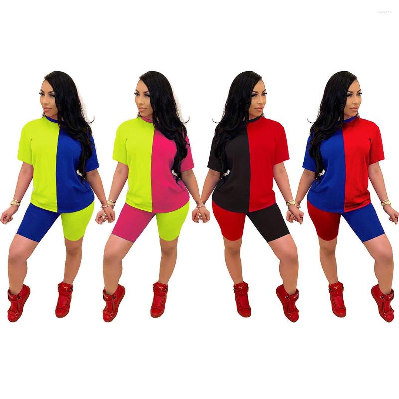 Women' Tracksuits Women Sports Yoga Sets Summer Patchwork Sportswear Tops Shorts Suit Two Piece Set Club Party Street 2 Pcs Sexy Outfit, Blue red
Women' Tracksuits Women Sports Yoga Sets Summer Patchwork Sportswear Tops Shorts Suit Two Piece Set Club Party Street 2 Pcs Sexy Outfit, Blue red