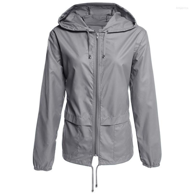Women' Trench Coats Women' Style Fabric Windbreaker With Hood Drawstring Zipper And Waist Method
Women' Trench Coats Women' Style Fabric Windbreaker With Hood Drawstring Zipper And Waist Method