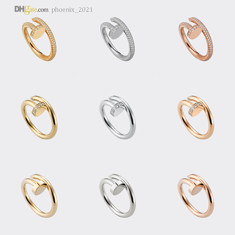 Nail Ring Designer Ring Carti Rings Diamond-Paved Women/Men Band Luxury Jewelry Titanium Steel Gold-Plated Never Fade Not Allergic Gold/Silver/Rose Gold 21621802
Nail Ring Designer Ring Carti Rings Diamond-Paved Women/Men Band Luxury Jewelry Titanium Steel Gold-Plated Never Fade Not Allergic Gold/Silver/Rose Gold 21621802