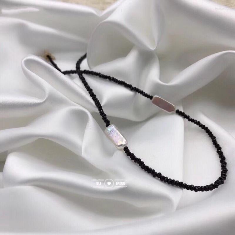 Choker Charming Black Crystal Beaded Necklace With Shell Bead Handmade Female Wedding Gift
Choker Charming Black Crystal Beaded Necklace With Shell Bead Handmade Female Wedding Gift