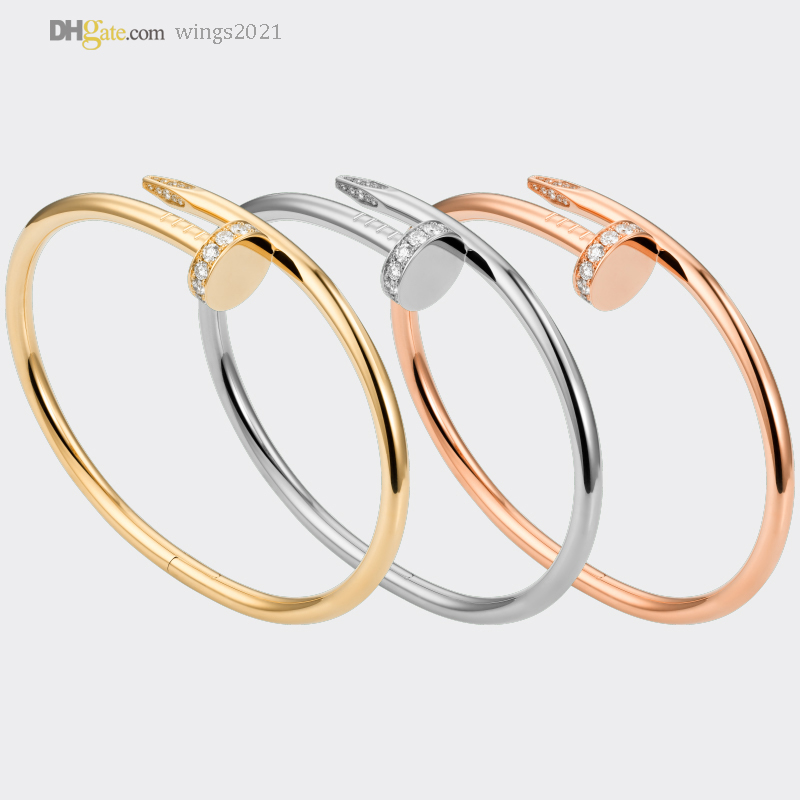 Nail Bracelets Designer Bracelet Diamonds Carti Bangle Women/Men Luxury Jewelry Titanium Steel Gold-Plated Never Fade Not Allergic Gold/Silver/Rose Gold 21417581
Nail Bracelets Designer Bracelet Diamonds Carti Bangle Women/Men Luxury Jewelry Titanium Steel Gold-Plated Never Fade Not Allergic Gold/Silver/Rose Gold 21417581