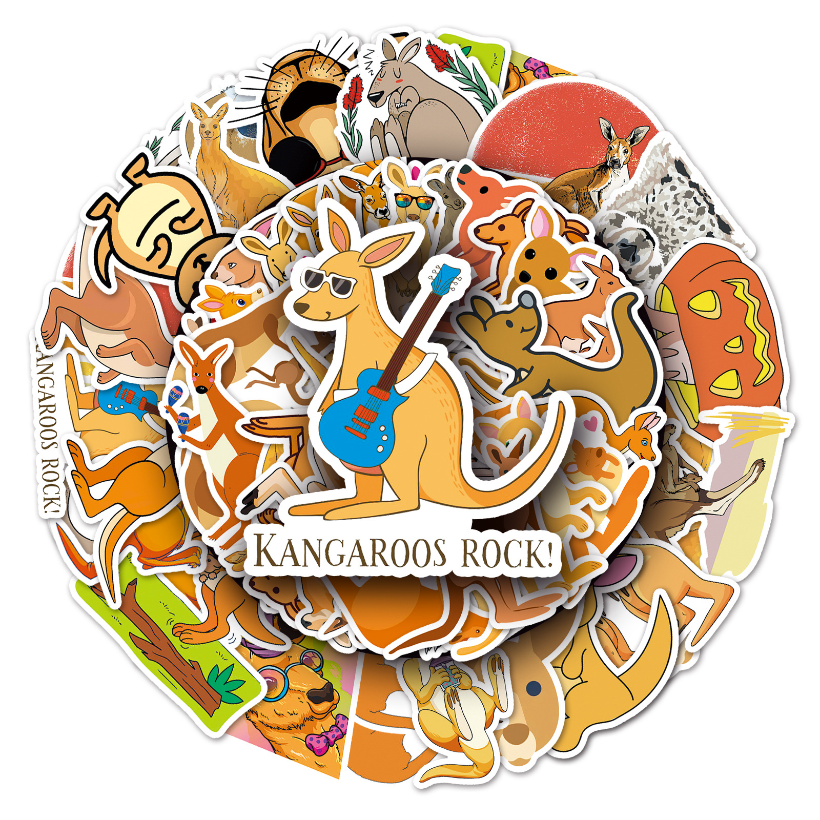 50PCS/Lot Mixed Skateboard Stickers Kangaroo For Car Laptop Pad Bicycle Motorcycle Helmet PS4 Phone DIY Decals Pvc Guitar Sticker, Multi colors
50PCS/Lot Mixed Skateboard Stickers Kangaroo For Car Laptop Pad Bicycle Motorcycle Helmet PS4 Phone DIY Decals Pvc Guitar Sticker, Multi colors