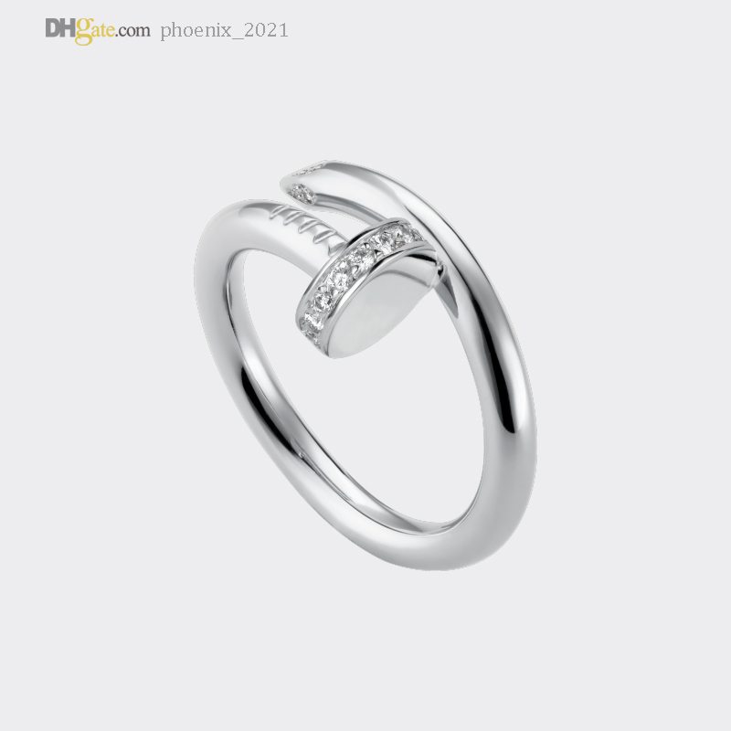 Designer Rings Nail Ring Carti Band Diamond Ring Silver Women/Men Luxury Jewelry Titanium Steel Gold-Plated Never Fade Not Allergic 21621802
Designer Rings Nail Ring Carti Band Diamond Ring Silver Women/Men Luxury Jewelry Titanium Steel Gold-Plated Never Fade Not Allergic 21621802