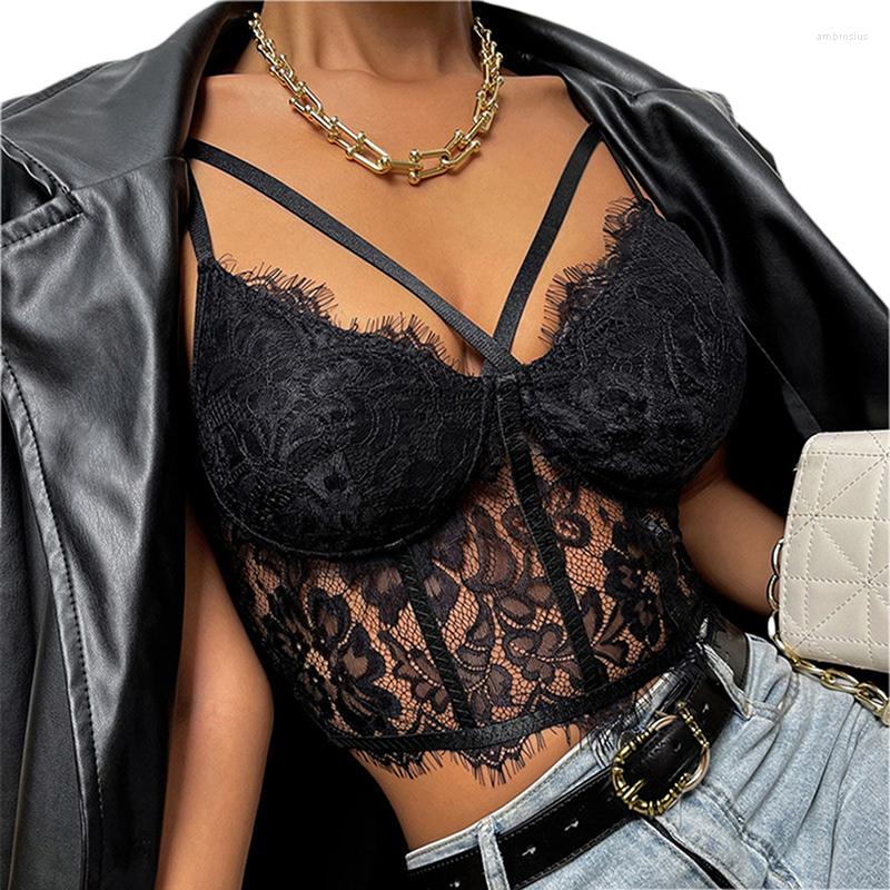 Women' Tanks Women Sexy Camisole Adult Solid Color Lace Hollow-Out Sleeveless Backless Spaghetti Strap Shaper Corset Crop Tops, Black
Women' Tanks Women Sexy Camisole Adult Solid Color Lace Hollow-Out Sleeveless Backless Spaghetti Strap Shaper Corset Crop Tops, Black