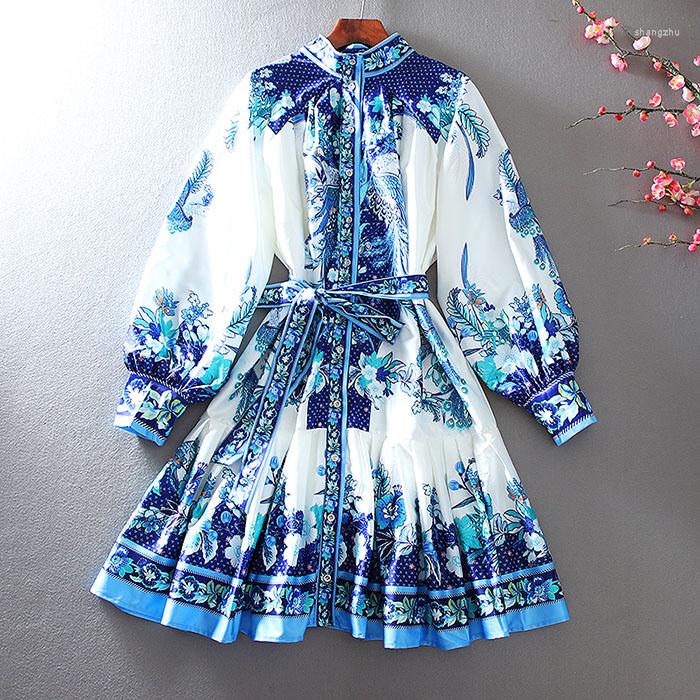 Casual Dresses European Station 2022 Spring Retro Printed Lantern Sleeve Ruffled Dress Women Ethnic Style Temperament Slim Waist Midi, Blue
Casual Dresses European Station 2022 Spring Retro Printed Lantern Sleeve Ruffled Dress Women Ethnic Style Temperament Slim Waist Midi, Blue