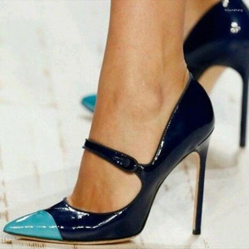 Dress Shoes Painted Lacquer Leather About 11 Cm High-heeled Women's Pointed Toe Pumps Buckled Banquet, Sky blue
Dress Shoes Painted Lacquer Leather About 11 Cm High-heeled Women's Pointed Toe Pumps Buckled Banquet, Sky blue