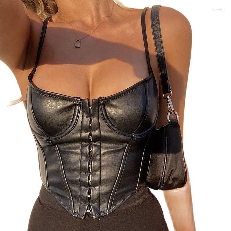 Bustiers & Corsets Sexy PU Leather Straps Camisole Women Chest Push Up Body Shaper Waist Corset Tops Punk Style Tank Top Gothic StreetwearBu, Red 02
Bustiers & Corsets Sexy PU Leather Straps Camisole Women Chest Push Up Body Shaper Waist Corset Tops Punk Style Tank Top Gothic StreetwearBu, Red 02
