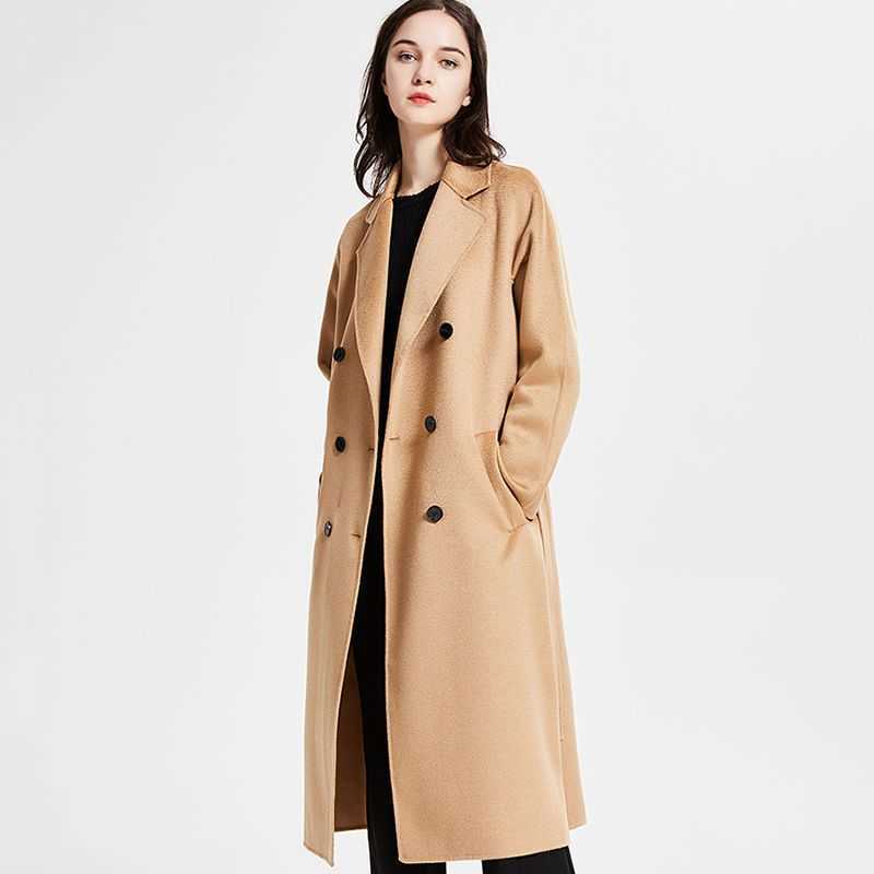Ladies woolen coat max designer cashmere coat high quality warm long jacket cardigan fashion jacket all-match, Black
Ladies woolen coat max designer cashmere coat high quality warm long jacket cardigan fashion jacket all-match, Black