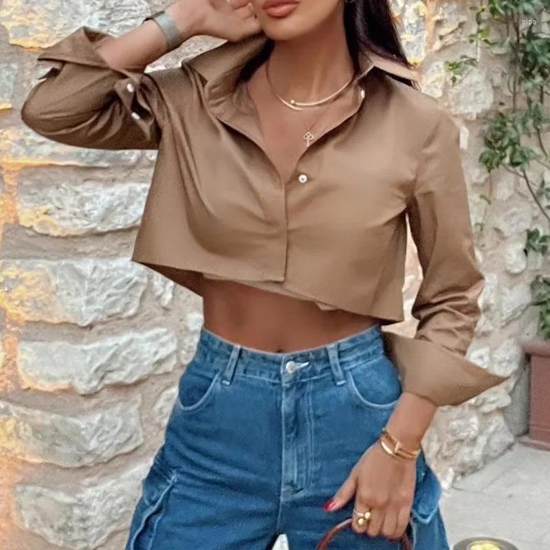 Women' Polos Women' Blouses Cropped Top Shirts Long Sleeve Sexy Ladies Streetwear Shirt Fashion Para Mjuer Purple Elegant Woman Blouse, Ivory
Women' Polos Women' Blouses Cropped Top Shirts Long Sleeve Sexy Ladies Streetwear Shirt Fashion Para Mjuer Purple Elegant Woman Blouse, Ivory