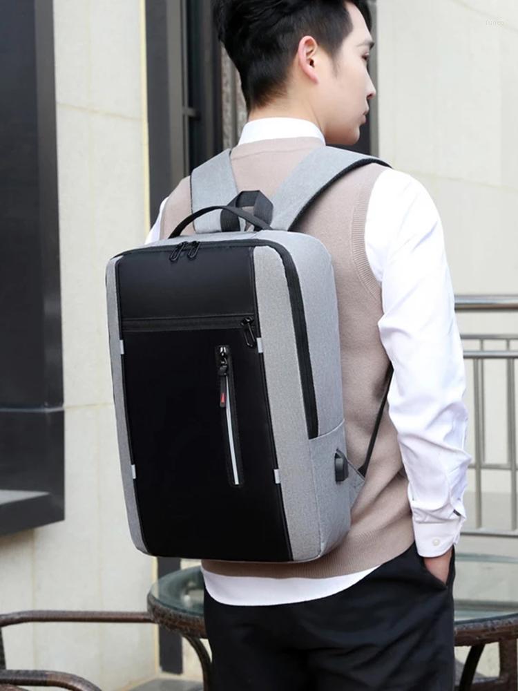 Backpack Big Capacity Men Waterproof Business USB Charging 15.6 Inch Laptop Rucksack Multifunctional Travel Bagpack, Black
Backpack Big Capacity Men Waterproof Business USB Charging 15.6 Inch Laptop Rucksack Multifunctional Travel Bagpack, Black