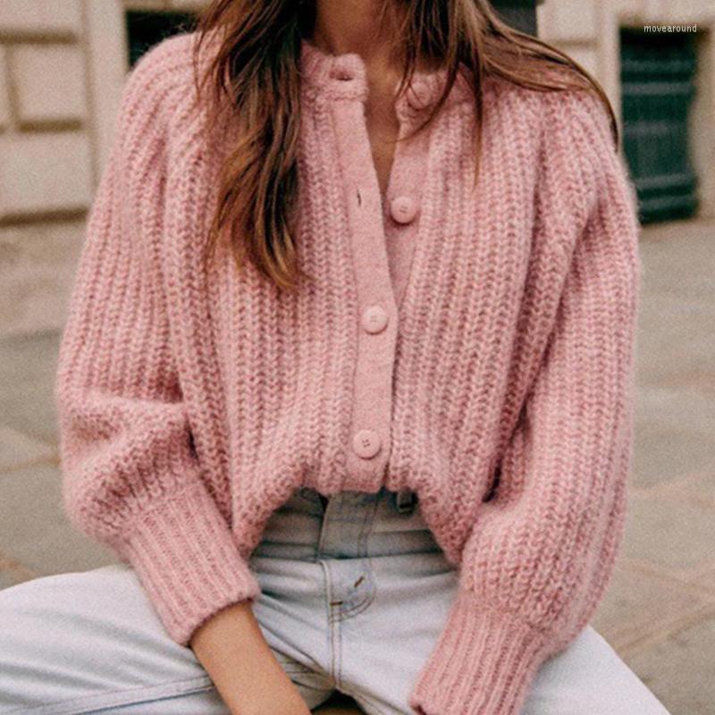 Women' Knits Women Wool Blend Knit Cardigan Sweater Single Breasted O-neck Long Sleeve Ladies Simple
Women' Knits Women Wool Blend Knit Cardigan Sweater Single Breasted O-neck Long Sleeve Ladies Simple