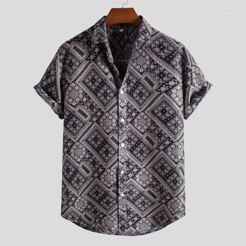 Men' Casual Shirts Men' Feitong Vintage For Men Harajuku Tops Short Sleeve Summer Male Clothing
Men' Casual Shirts Men' Feitong Vintage For Men Harajuku Tops Short Sleeve Summer Male Clothing