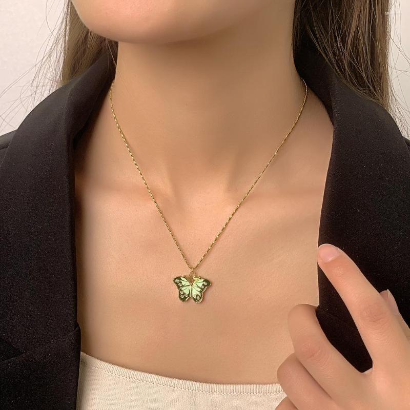 Pendant Necklaces Colorful Butterfly For Women Waterproof Stainless Steel Choker Jewelry Accessories
Pendant Necklaces Colorful Butterfly For Women Waterproof Stainless Steel Choker Jewelry Accessories