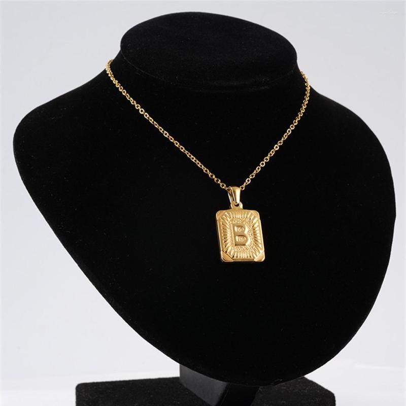 Pendant Necklaces 10 Pieces Women Men A-Z Initial Necklace Gold Plated Letter Rectangle Colares Golden Jewelry Gift
Pendant Necklaces 10 Pieces Women Men A-Z Initial Necklace Gold Plated Letter Rectangle Colares Golden Jewelry Gift