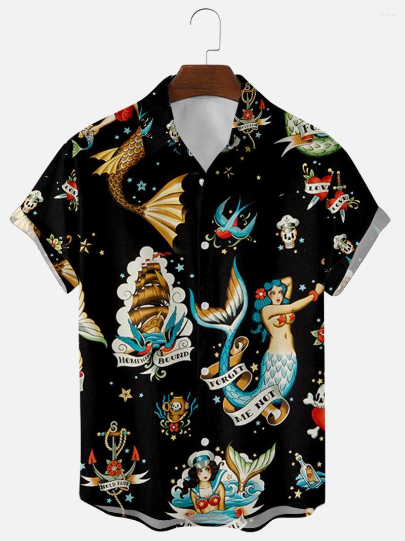 Men' Casual Shirts 3D Men' With Floral And Elements Summer Fashion Loose Short-sleeved Digital Prints Kawaii, Navy blue
Men' Casual Shirts 3D Men' With Floral And Elements Summer Fashion Loose Short-sleeved Digital Prints Kawaii, Navy blue