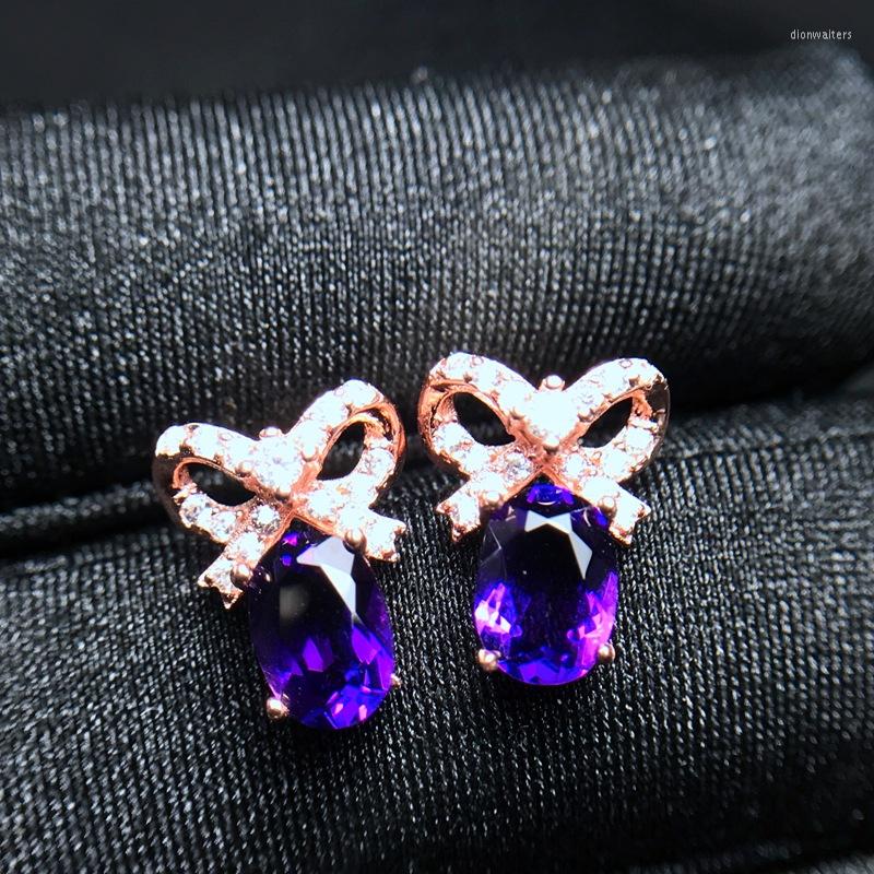 Stud Earrings Special Sale Of Natural Amethyst 925 Sterling Silver With Certificate Fashion Classic Rose Gold Color
Stud Earrings Special Sale Of Natural Amethyst 925 Sterling Silver With Certificate Fashion Classic Rose Gold Color