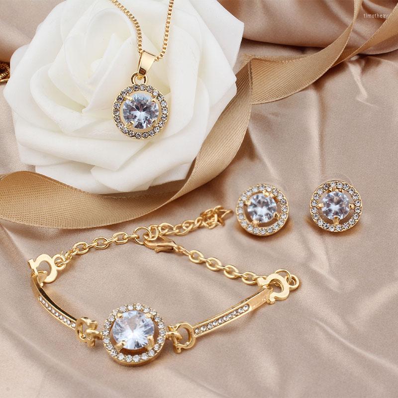 Necklace Earrings Set White Crystal Inlaid Jewelry Charm Gold Silver Color Stud Earring For Women Cute Chain Bracelet Wedding, Picture shown
Necklace Earrings Set White Crystal Inlaid Jewelry Charm Gold Silver Color Stud Earring For Women Cute Chain Bracelet Wedding, Picture shown