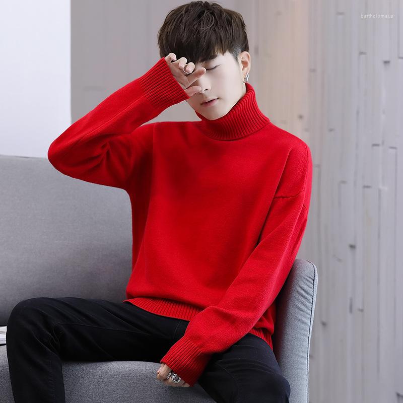 Men's Sweaters Men Black Red Blue Knitted Sweater Pullovers Turtleneck Warm Casual Mens Fall, As pictures
Men's Sweaters Men Black Red Blue Knitted Sweater Pullovers Turtleneck Warm Casual Mens Fall, As pictures