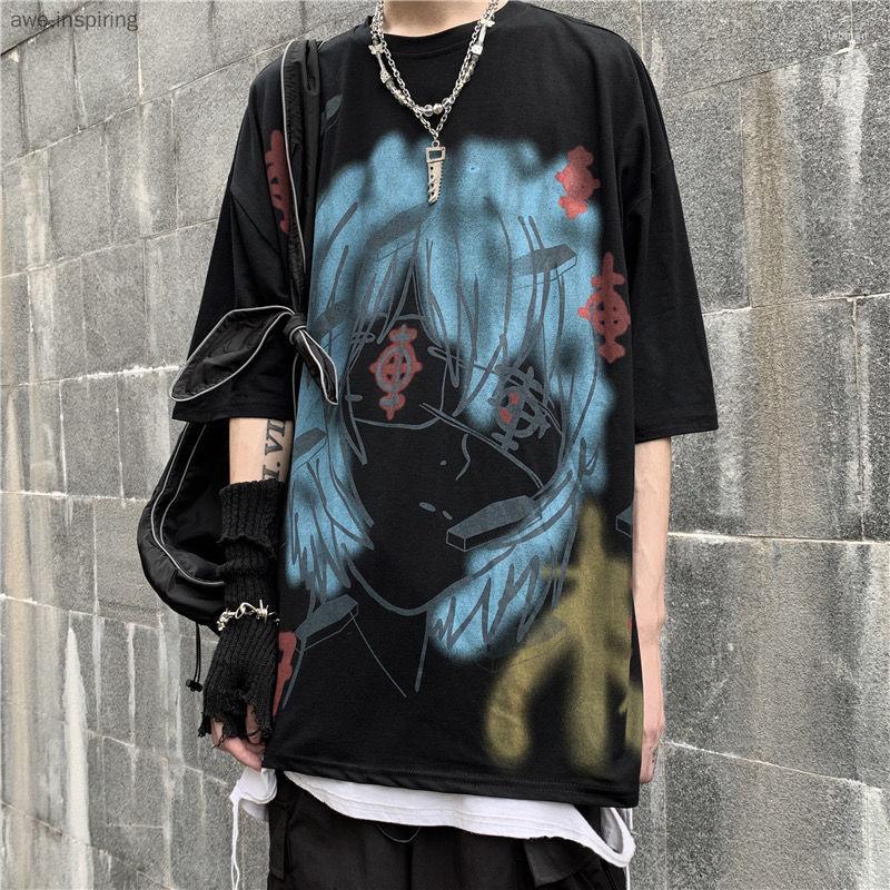 Men' T Shirts 2022 Dark High Street Japanese Graffiti Harajuku Print Hip-hop Short-sleeved Tee Couple Loose Lazy T-shirt For Men And Women, Black
Men' T Shirts 2022 Dark High Street Japanese Graffiti Harajuku Print Hip-hop Short-sleeved Tee Couple Loose Lazy T-shirt For Men And Women, Black