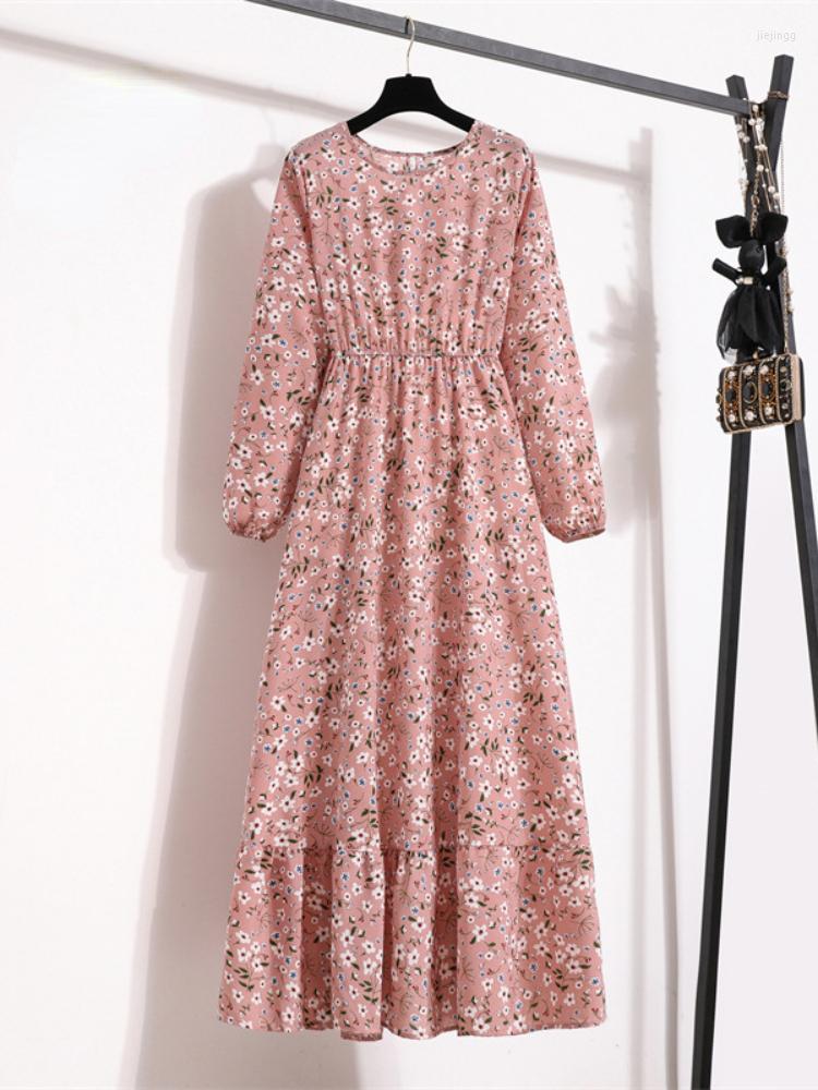 Casual Dresses Women Floral Print Chiffon Midi Elegant Long Sleeve O-neck Boho Dress Beachwear Autumn Vestidos 2022 Female Robe, 901-1
Casual Dresses Women Floral Print Chiffon Midi Elegant Long Sleeve O-neck Boho Dress Beachwear Autumn Vestidos 2022 Female Robe, 901-1