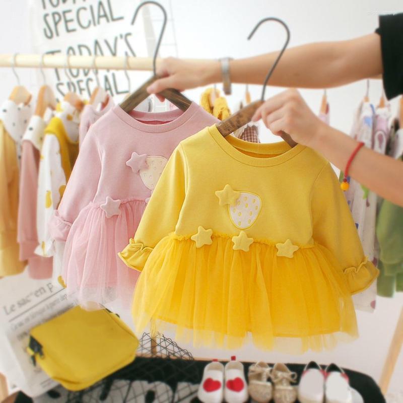 Girl Dresses Baby Girls Autumn Solid Color Long Sleeve Stars Decor Stitching Tulle Dress, Yellow 0 to 6m
Girl Dresses Baby Girls Autumn Solid Color Long Sleeve Stars Decor Stitching Tulle Dress, Yellow 0 to 6m
