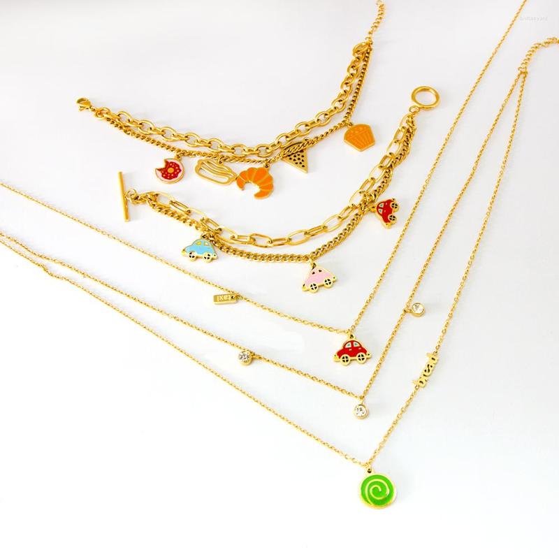 Necklace Earrings Set Car Bread Pendant Necklaces Bracelets For Kids Gold Silver Color Boys Girls 2022 Gifts, Picture shown
Necklace Earrings Set Car Bread Pendant Necklaces Bracelets For Kids Gold Silver Color Boys Girls 2022 Gifts, Picture shown