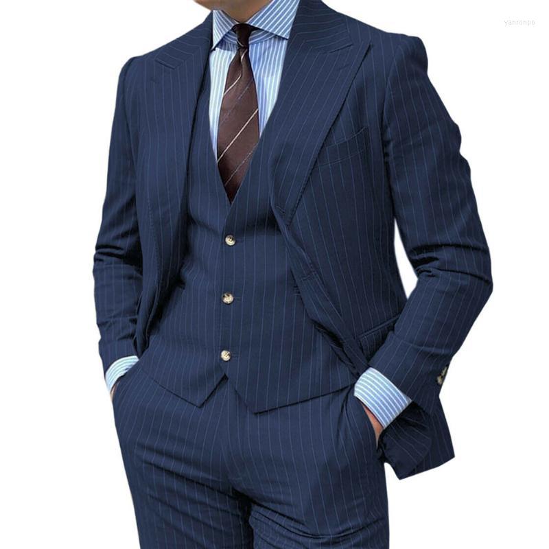 Men's Suits Men's & Blazers Classic Striped Mens 3 Pieces Set Business Working Blazer Vest Pants Formal Evening Party Prom Dress, Navy blue
Men's Suits Men's & Blazers Classic Striped Mens 3 Pieces Set Business Working Blazer Vest Pants Formal Evening Party Prom Dress, Navy blue