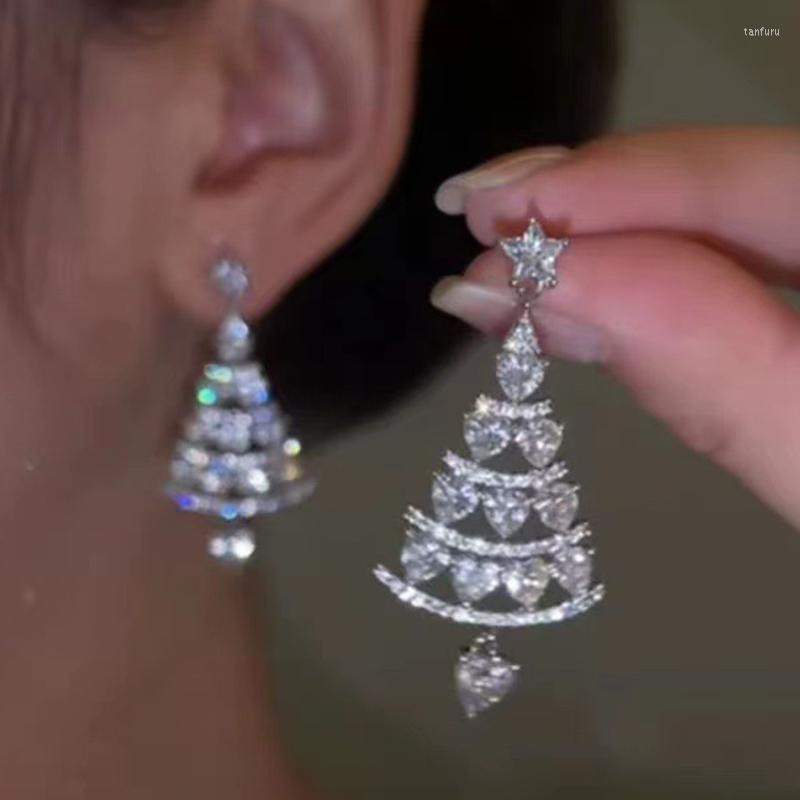 Dangle Earrings Exquisite Tree Shape Zircon Stone Drop For Women Trendy Party Christmas Jewelry Gifts Wholesale
Dangle Earrings Exquisite Tree Shape Zircon Stone Drop For Women Trendy Party Christmas Jewelry Gifts Wholesale