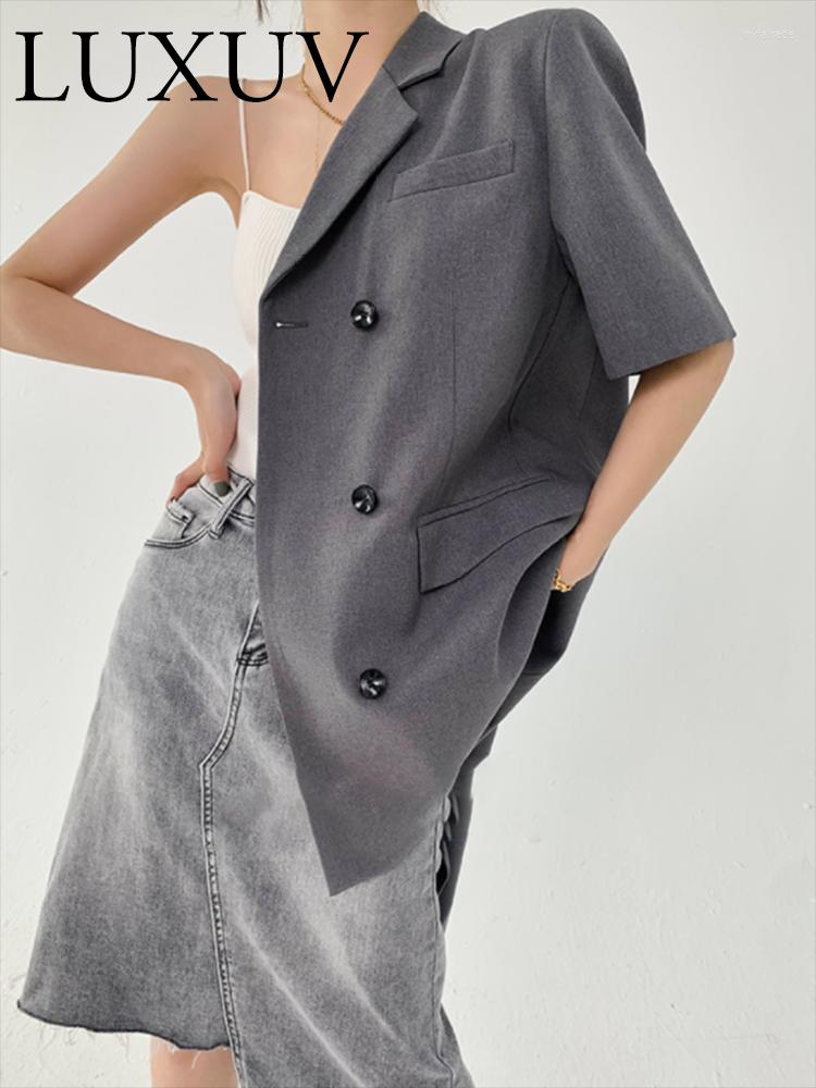 Women' Suits LUXUV Women' Jacket Summer Blazer LightWeight Coat Office Female Suit Oversize For Ladies Semiformal Clothes Loose, Grey
Women' Suits LUXUV Women' Jacket Summer Blazer LightWeight Coat Office Female Suit Oversize For Ladies Semiformal Clothes Loose, Grey