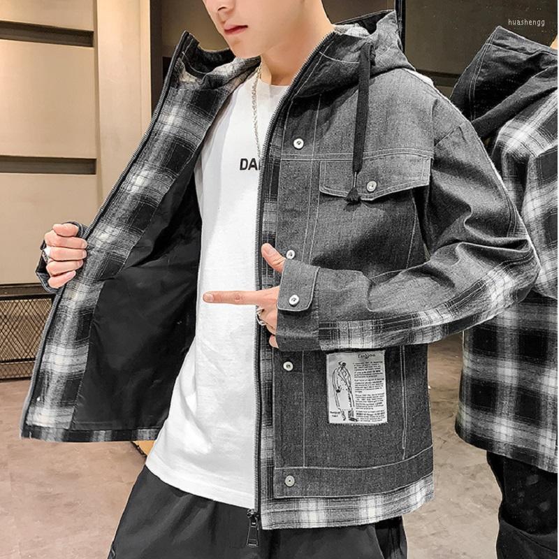 Men's Jackets Men's Men Clothing Plaid Jacket Male Korean Style Stitching Loose Hoodie Youth Personality Tooling Clothes Casacas Para, Black white plaid
Men's Jackets Men's Men Clothing Plaid Jacket Male Korean Style Stitching Loose Hoodie Youth Personality Tooling Clothes Casacas Para, Black white plaid
