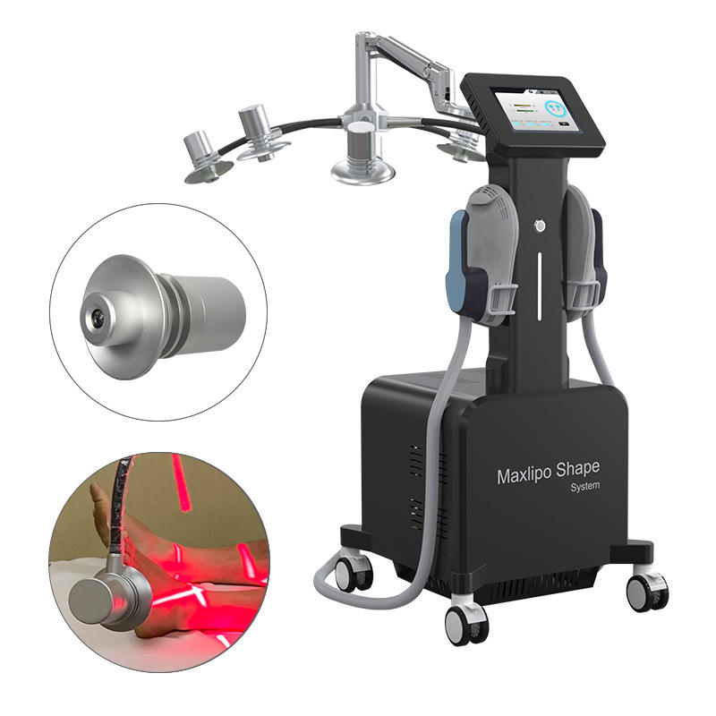 New Lipo Laser Slimming Build Muscle 635/532nm Lasers 6D Green Color and Red Laser for Fat Removal Body Shaping Machine