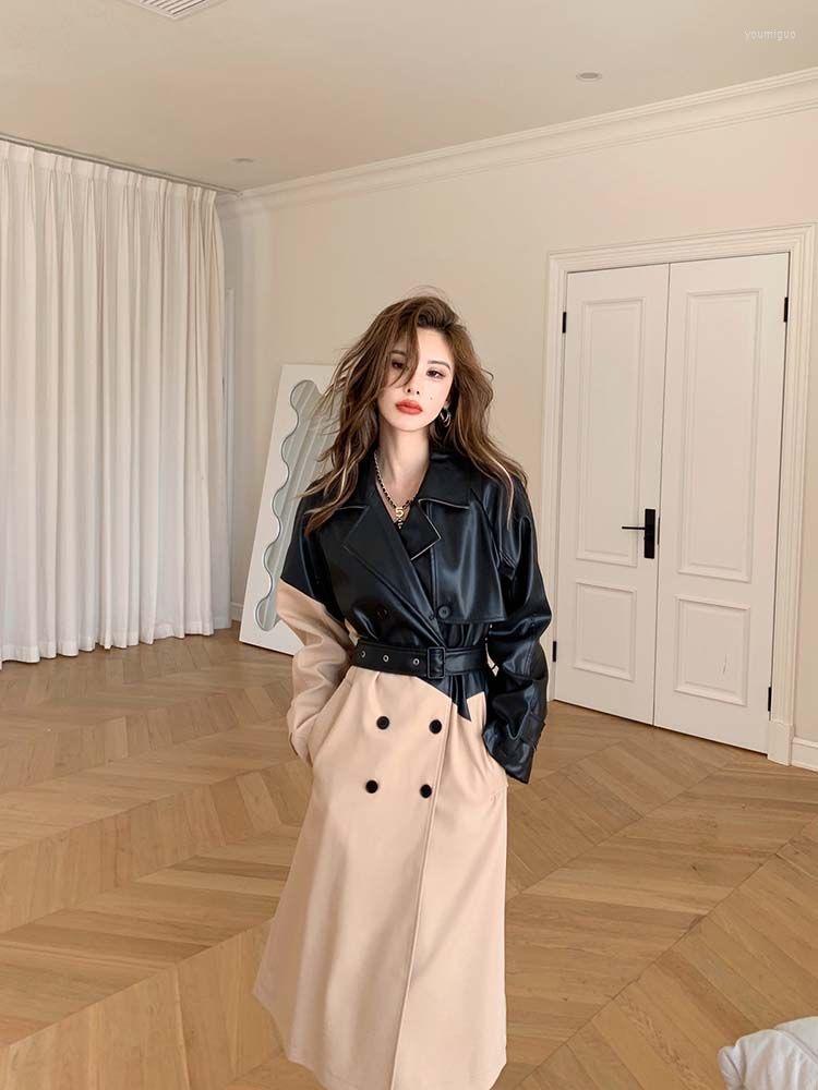 Women' Leather COZOK Winter Black Khaki Splice Windbreaker Coat Women 2022 Style Fashion Y2K Retro
Women' Leather COZOK Winter Black Khaki Splice Windbreaker Coat Women 2022 Style Fashion Y2K Retro