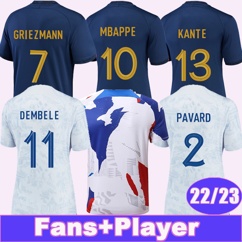 22 23 Mbappe Giroud Griezmann Mens Soccer Jerseys French Kante Benzema Dembele Player Version Home Away Pre Match Training Football Shirts, Qy10163 22 23 home no patch
22 23 Mbappe Giroud Griezmann Mens Soccer Jerseys French Kante Benzema Dembele Player Version Home Away Pre Match Training Football Shirts, Qy10163 22 23 home no patch