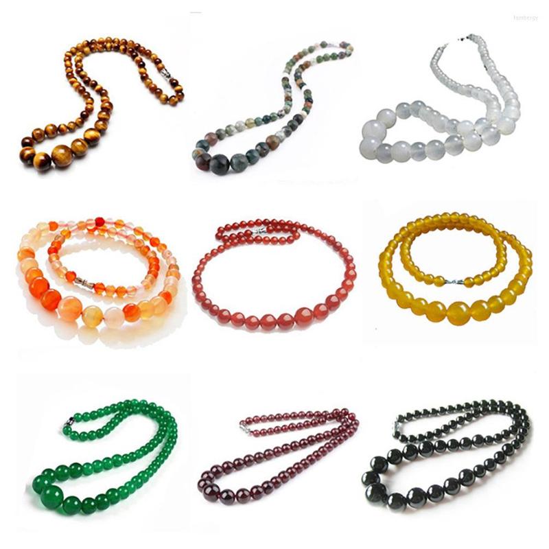 Chains Natural Stone Crystal Agates Tiger Eye Beaded Necklace For Women Jewelry Vintage Style 18 Inches
Chains Natural Stone Crystal Agates Tiger Eye Beaded Necklace For Women Jewelry Vintage Style 18 Inches