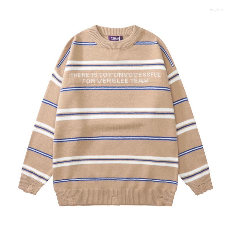 Men's Sweaters Striped Jacquard Alphabet Men's Autumn Winter Ins American Loose Men Women Casual Hole Knitted Sweater Top, Black
Men's Sweaters Striped Jacquard Alphabet Men's Autumn Winter Ins American Loose Men Women Casual Hole Knitted Sweater Top, Black