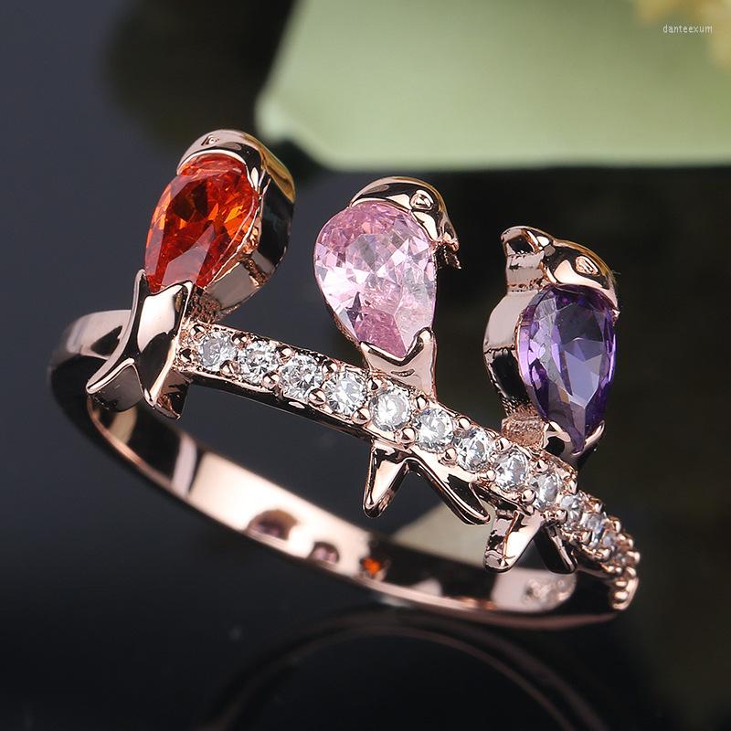 Wedding Rings Arrival Bird Animal Design 585 Rose Gold Ring For Female With Multicolor Cubic Zircon Anillos
Wedding Rings Arrival Bird Animal Design 585 Rose Gold Ring For Female With Multicolor Cubic Zircon Anillos