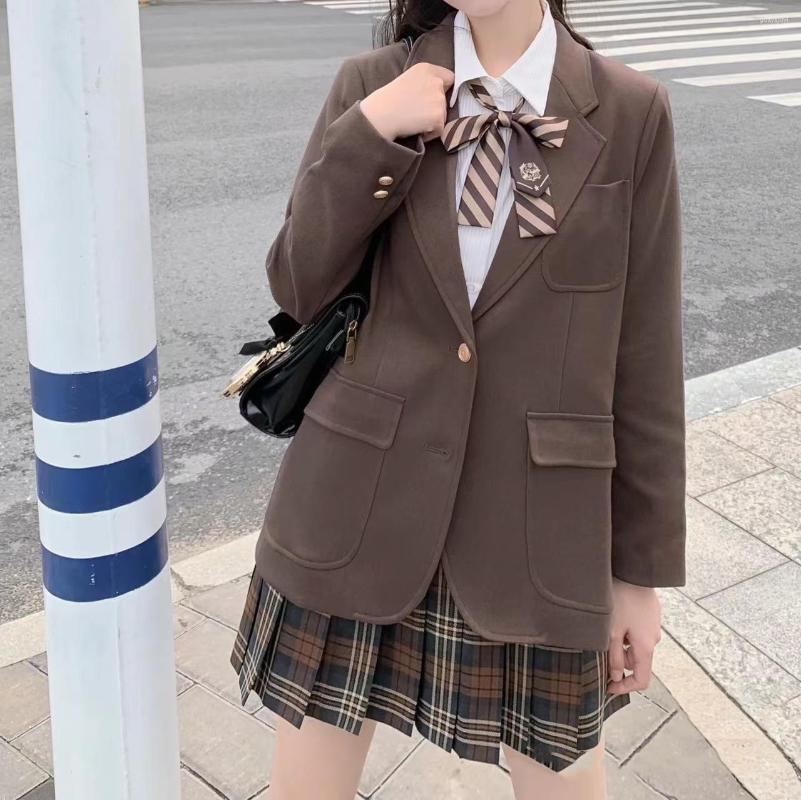 Clothing Sets Adult Women Japanese Korea School Dresses Brown Suit Coat JK Uniform Sailor Jacket Autumn Girls Anime Form Khaki Suits, Auburn
Clothing Sets Adult Women Japanese Korea School Dresses Brown Suit Coat JK Uniform Sailor Jacket Autumn Girls Anime Form Khaki Suits, Auburn