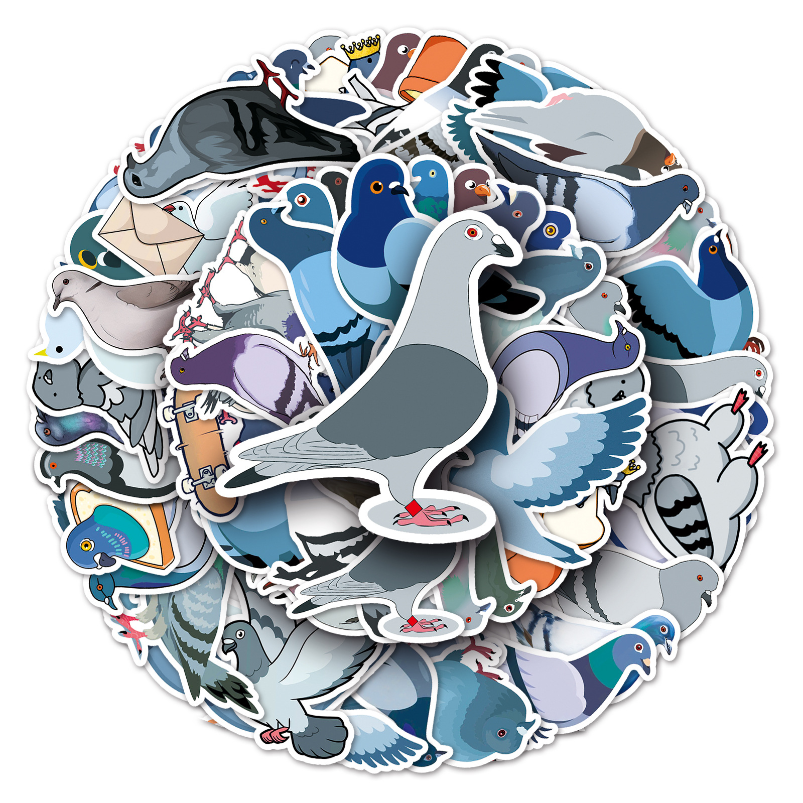 50PCS Mixed Graffiti Skateboard Stickers Pigeon Animal For Car Laptop Pad Bicycle Motorcycle Helmet PS4 Phone DIY Decals Pvc Guitar Sticker, Multi colors
50PCS Mixed Graffiti Skateboard Stickers Pigeon Animal For Car Laptop Pad Bicycle Motorcycle Helmet PS4 Phone DIY Decals Pvc Guitar Sticker, Multi colors