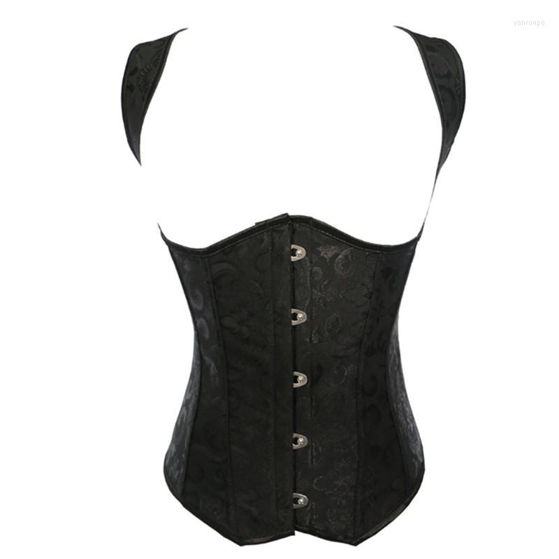 Bustiers & Corsets Gothic Corset Top Shoulder Strap Corselet 10 Steel Bones Bustier Waist Trainer Vest Overbust Women SteampunkBustiers, Black
Bustiers & Corsets Gothic Corset Top Shoulder Strap Corselet 10 Steel Bones Bustier Waist Trainer Vest Overbust Women SteampunkBustiers, Black
