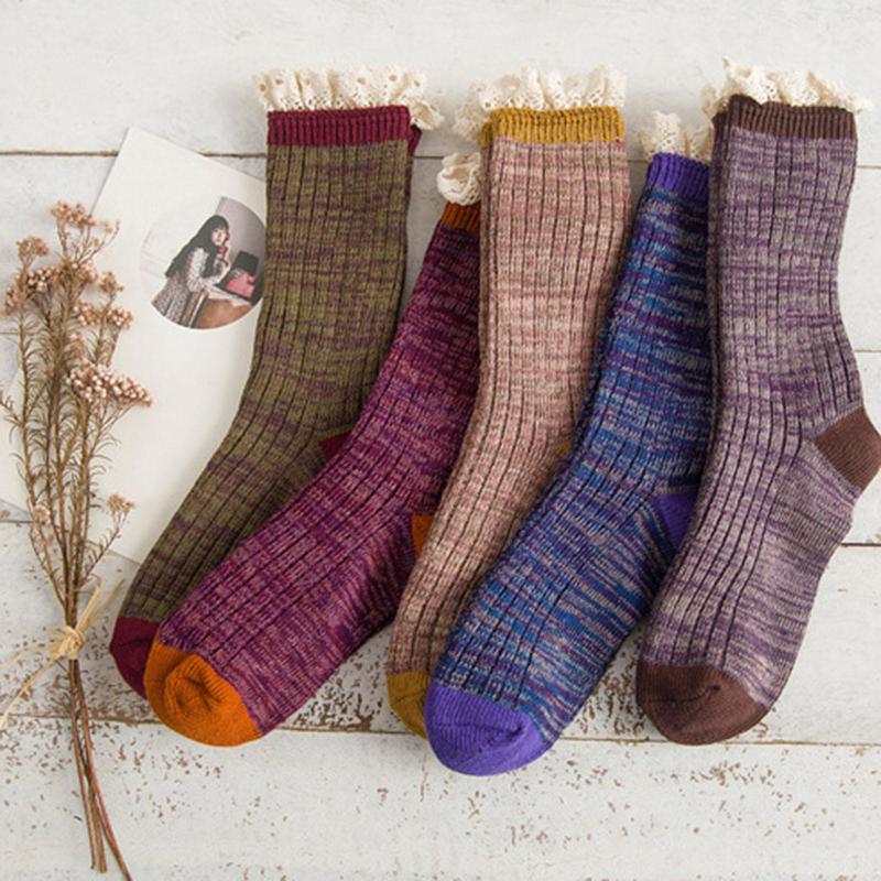 Women Socks SAGACE Thick Thread Mori's Harajuku Lace Women's Middle Tube Japanese Autumn And Winter Stockings Meia, Bw
Women Socks SAGACE Thick Thread Mori's Harajuku Lace Women's Middle Tube Japanese Autumn And Winter Stockings Meia, Bw