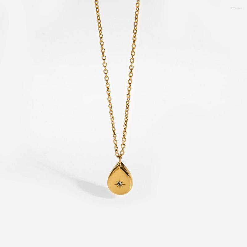 Pendant Necklaces 2022 Trend Plated Stainless Steel Waterdrop Elegant Choker Jewelry For Women Girls Zircon Star Necklace
Pendant Necklaces 2022 Trend Plated Stainless Steel Waterdrop Elegant Choker Jewelry For Women Girls Zircon Star Necklace