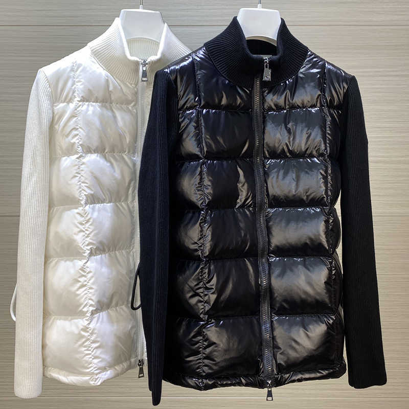Maya Designer Women' Down jacket Embroidered badge panel Classic knitwear women winter coat Warm jackets women size /M/L, White
Maya Designer Women' Down jacket Embroidered badge panel Classic knitwear women winter coat Warm jackets women size /M/L, White