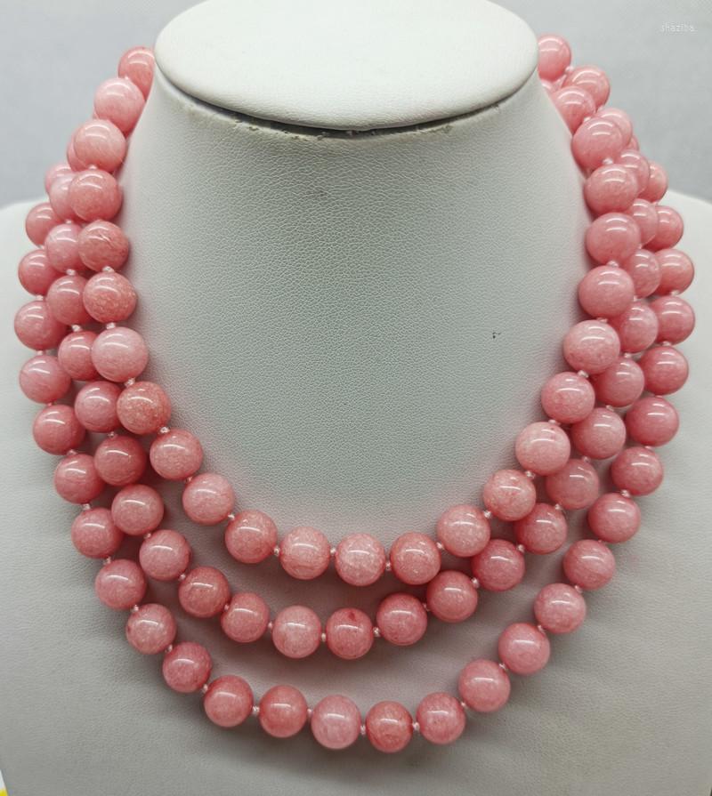 Chains Charming 10mm Pink Rhodochrosite Round Gem Beads Fashion Necklace 48" Jewelry Necklaces
Chains Charming 10mm Pink Rhodochrosite Round Gem Beads Fashion Necklace 48" Jewelry Necklaces