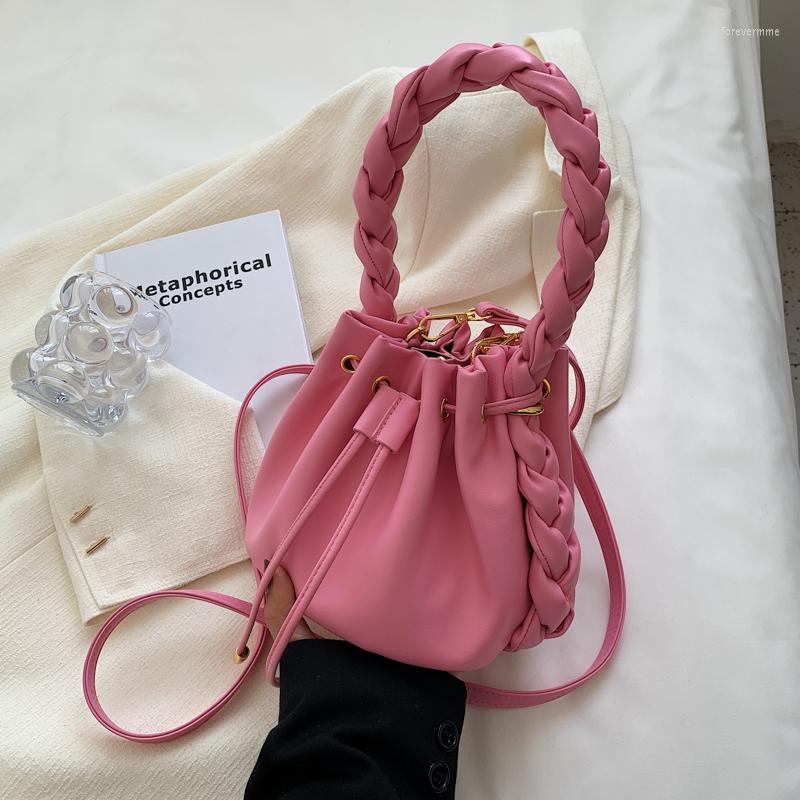 Evening Bags Woven Portable Crossbody Bucket Bag Fashion Woman Female Shoulder Handbags Drawstring Messenger Sac Main, Black
Evening Bags Woven Portable Crossbody Bucket Bag Fashion Woman Female Shoulder Handbags Drawstring Messenger Sac Main, Black