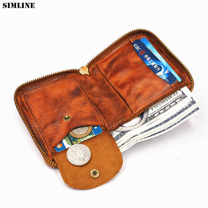 Wallet Genuine Leather For Women Men Vintage Handmade Short Small Bifold Zipper s Purse Female Male With Coin Pocket 221030, Black
Wallet Genuine Leather For Women Men Vintage Handmade Short Small Bifold Zipper s Purse Female Male With Coin Pocket 221030, Black