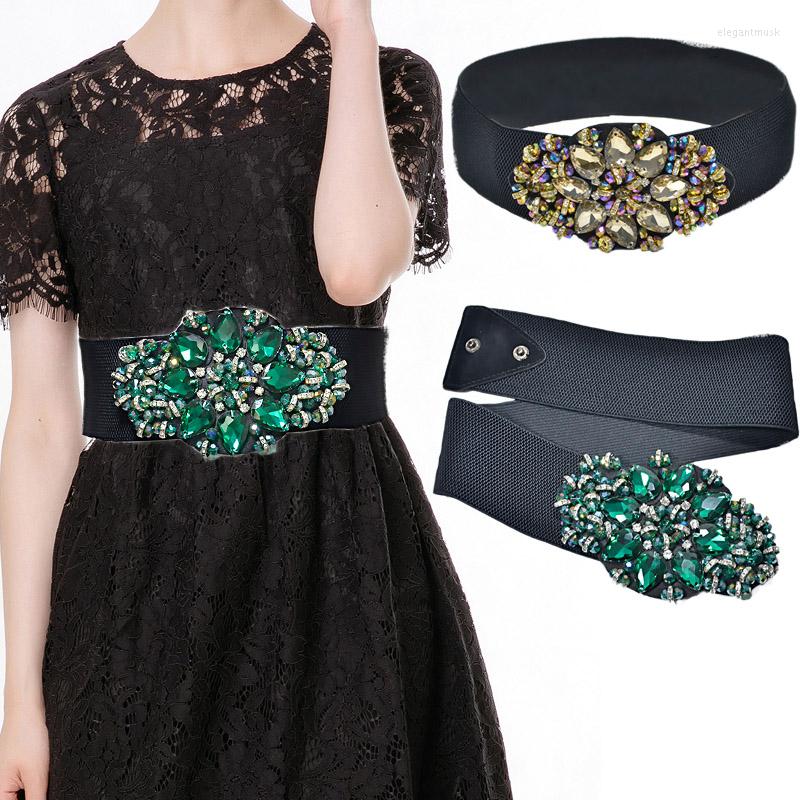 Belts Luxury Gold Crystal Wide Design Cluster Beaded Women Sweet Waistband Fashion Emerald Rhinestone Belt For Bg-978, Green
Belts Luxury Gold Crystal Wide Design Cluster Beaded Women Sweet Waistband Fashion Emerald Rhinestone Belt For Bg-978, Green