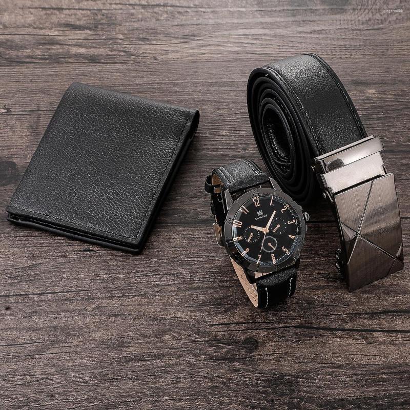 Belts Men's Watch Wallet Belt Set Male's Gift For Father's Day Birthday 3pcs/set Dad Boyfriend Casual Quartz AC889, Black
Belts Men's Watch Wallet Belt Set Male's Gift For Father's Day Birthday 3pcs/set Dad Boyfriend Casual Quartz AC889, Black